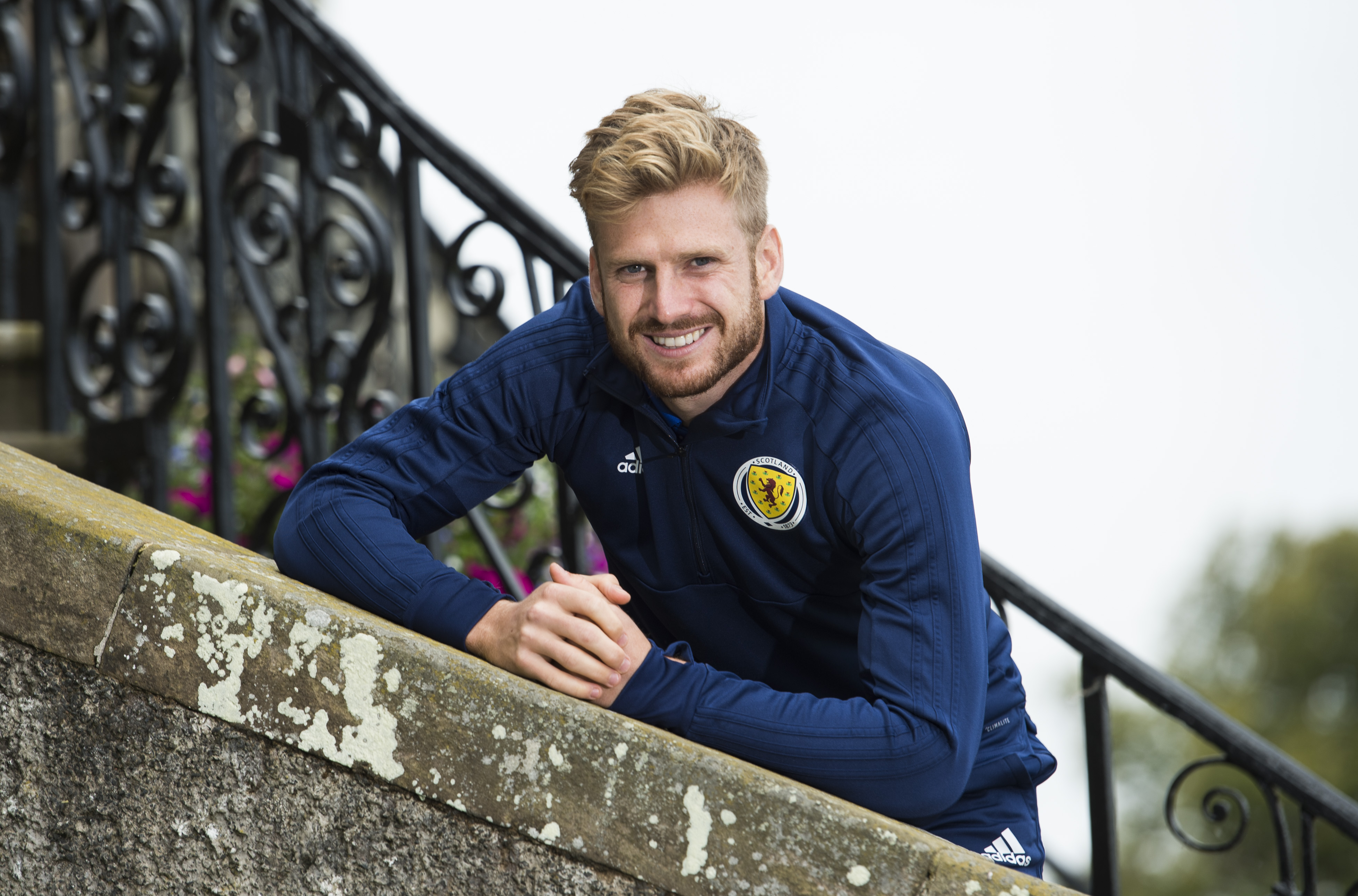 Stuart Armstrong at the team hotel at Dalmahoy..