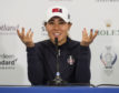 Danielle Kang demonstrates how she'll gesture to the Gleneagles crowd to bring the noise at this week's Solheim Cup.