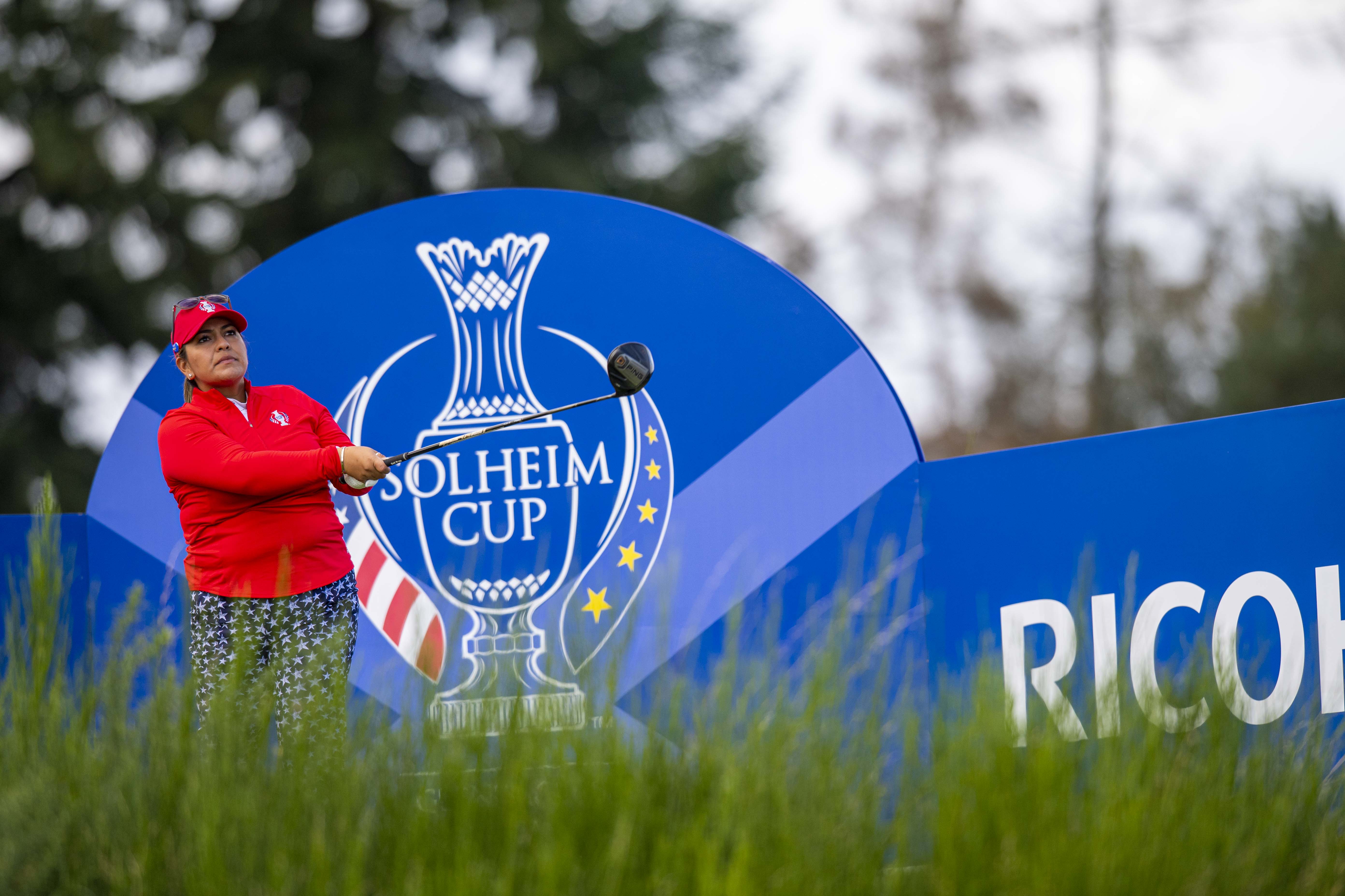 The USA's Lizette Salas was the only player to get a bad time warning despite slow play issues at the Solheim Cup.