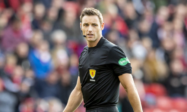 Referee Steven McLean.