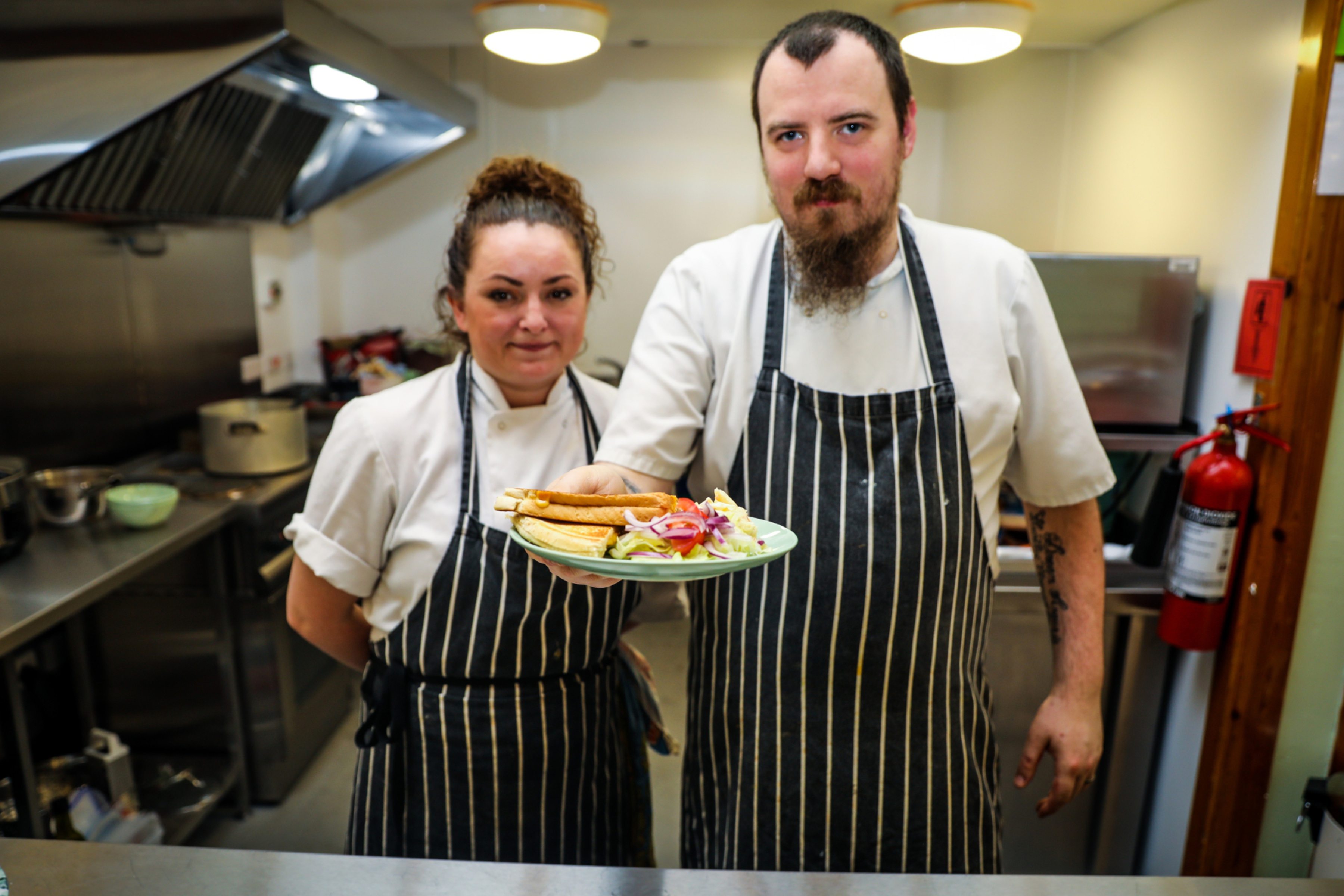 Balbirnie Hotel chefs Andrew MacLeod and Linda Hutchison.
