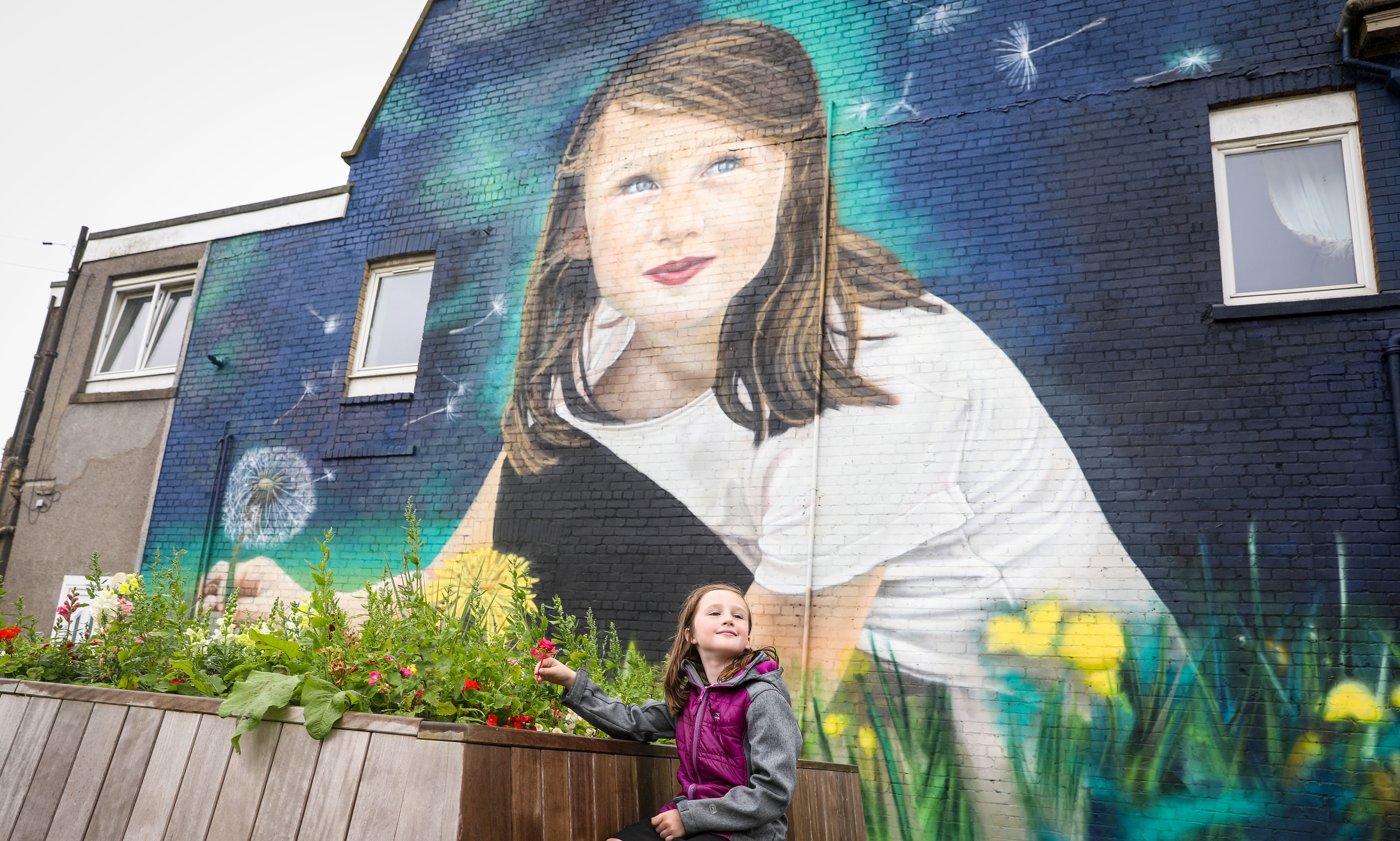 Lucie Anderson is the inspiration for a larger than life mural in Cowdenbeath.