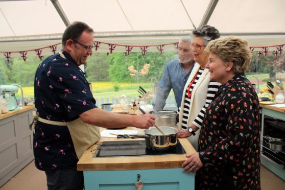 Phil failed to impress judges Pru Hollywood and Pru Leith during dairy week with his Bundt cake and Indian milk dessert in the showstopper.