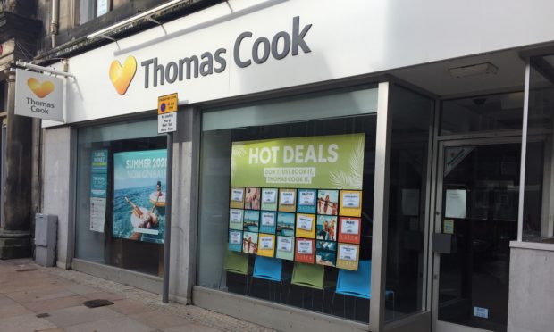 Thomas Cook branch in High Street, Kirkcaldy.