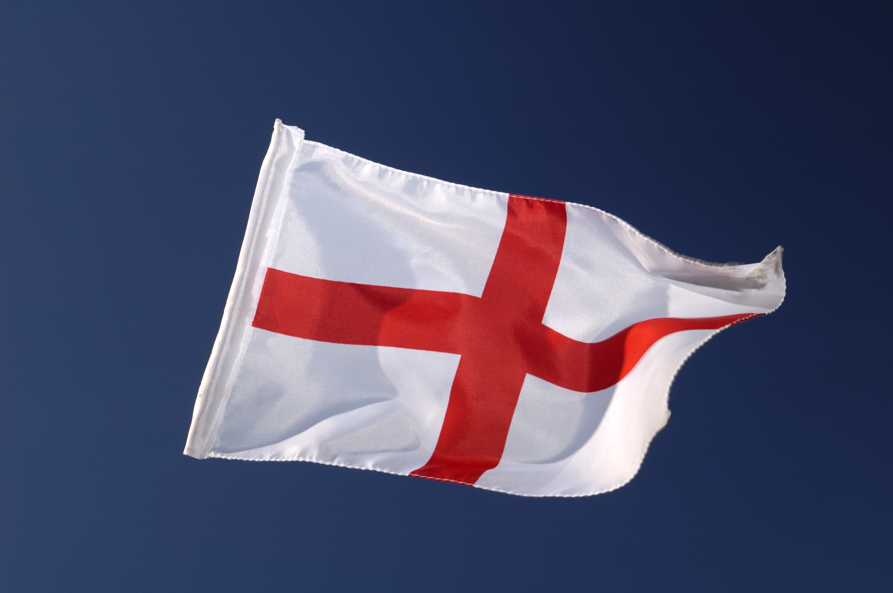 The cross of St George, the flag of England.