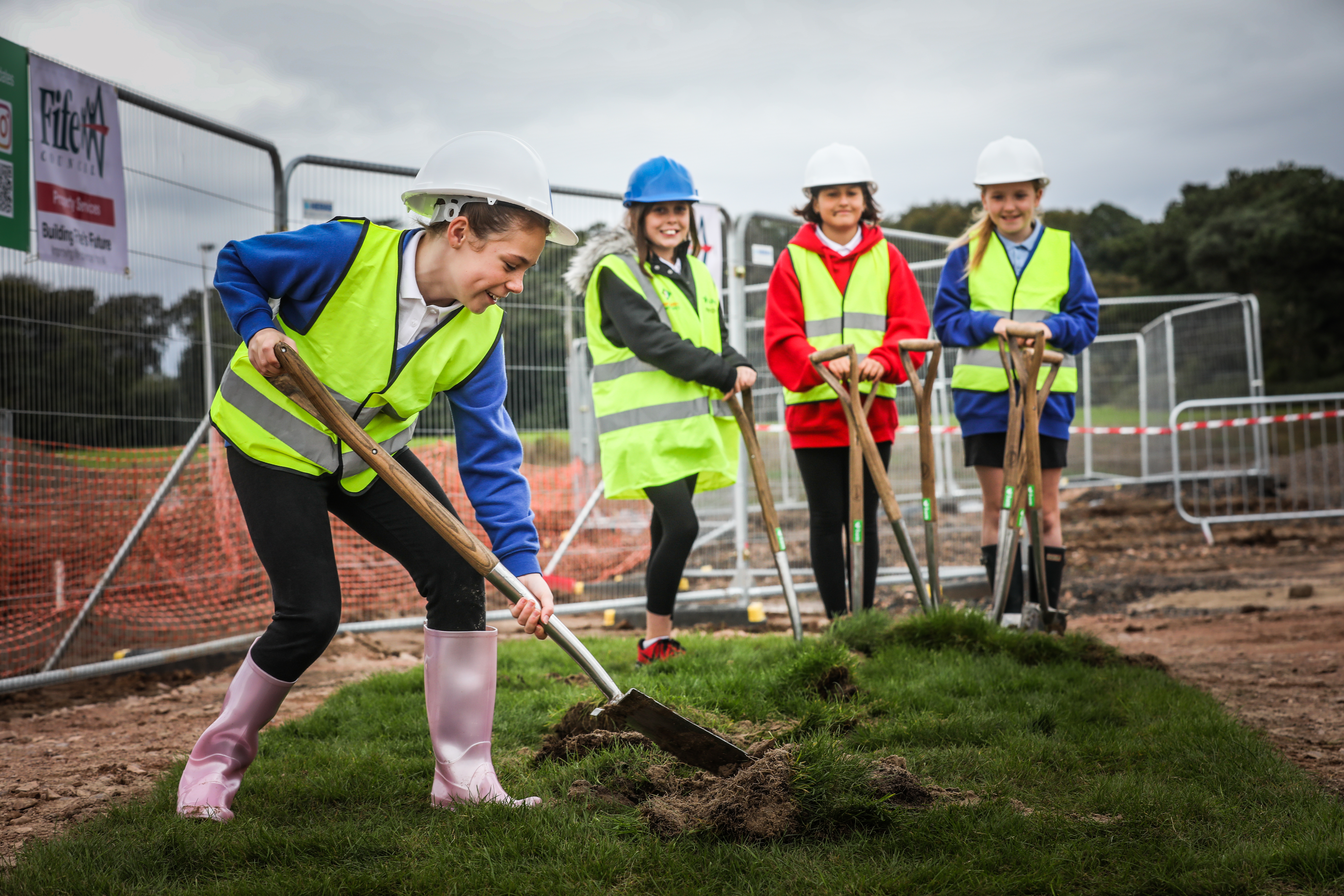 The ground was broken at the new site in September