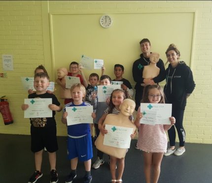 A Tiny Medics class at Leuchars Community Centre on August 19.