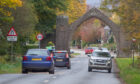 The Dalhouse Arch in Edzell was damaged by a lorry