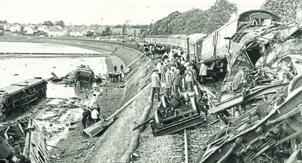 The Invergowrie train crash, 1979.