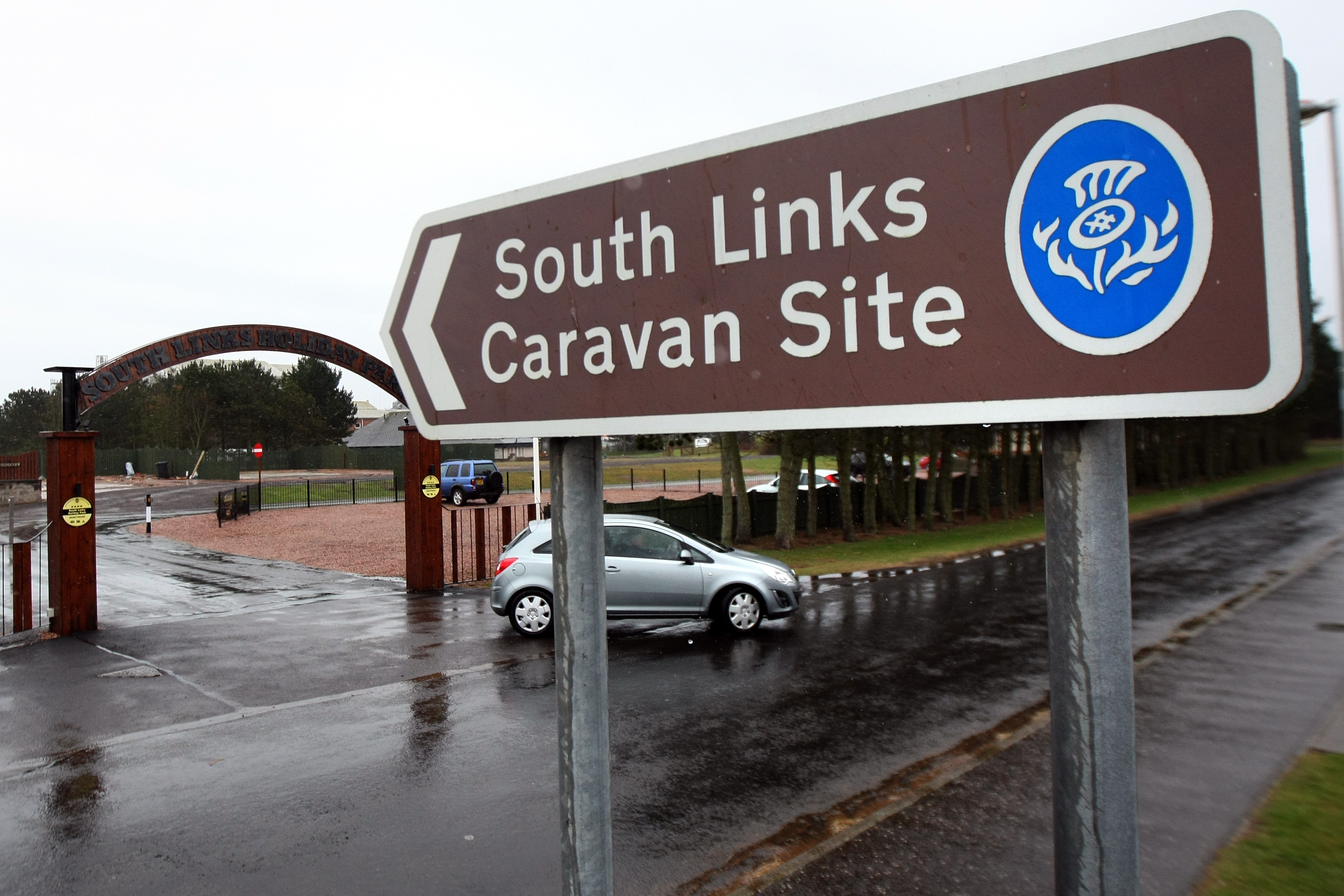 South Links caravan park.
