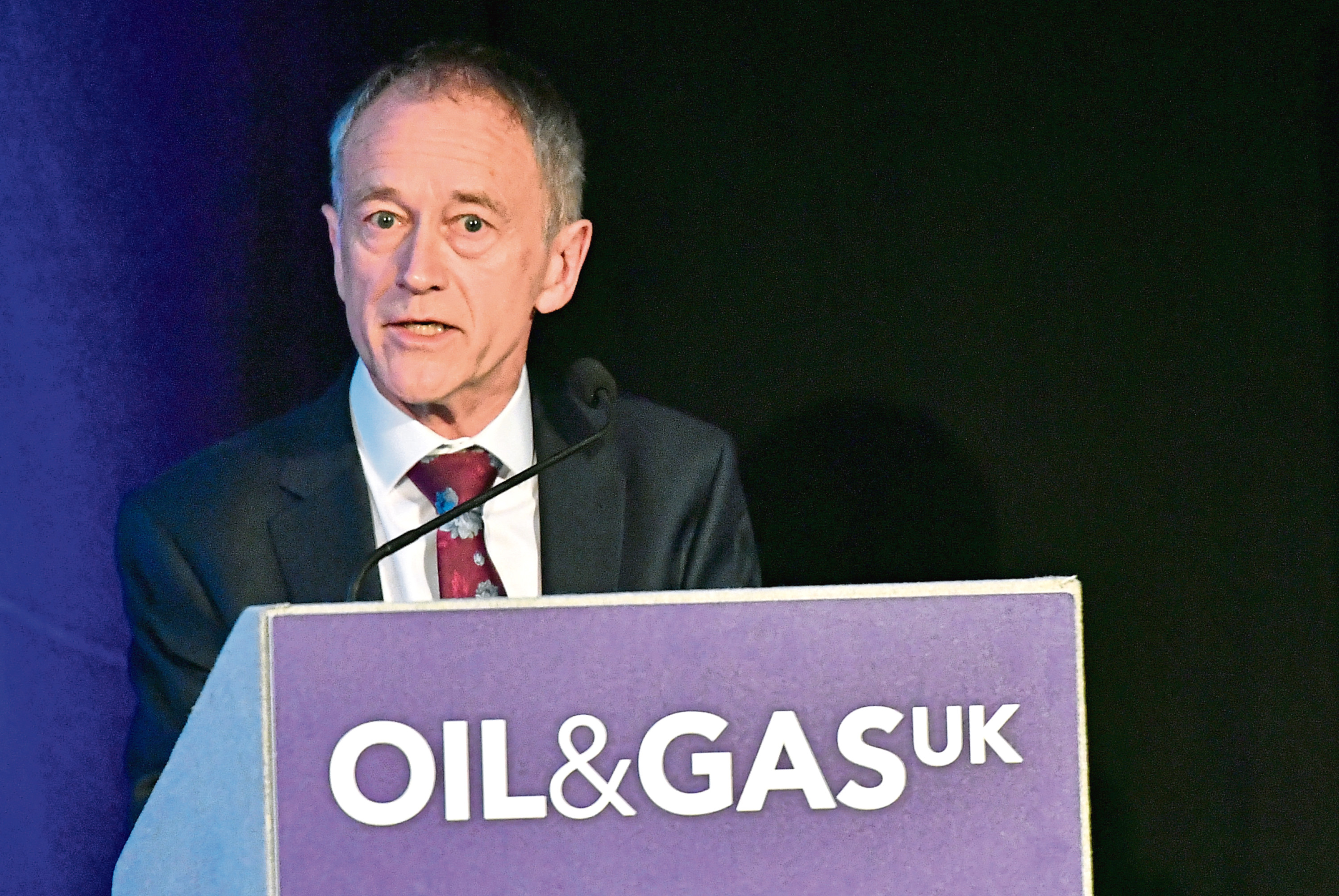 Energy Voice ; 
Oil & Gas UK breakfast briefing on Vision 2035 at the AECC.    
Pictured - Host Mike Tholen.     .....see story Mark Lammey.           
Picture by Kami Thomson    12-06-18