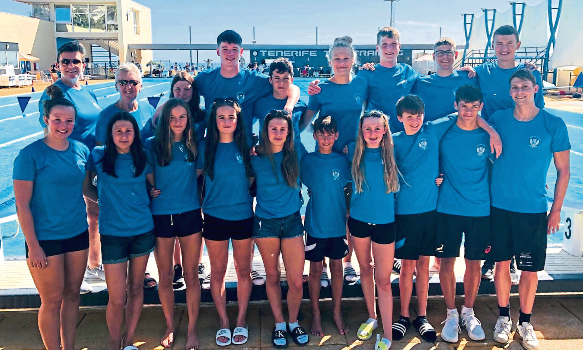 Members of Perth City Swim Club's performance squad have returned to Scotland after completing a successful week's warm weather training in Tenerife.