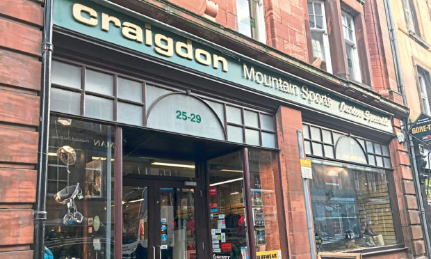 Craigdon Mountain Sports in Perth city centre.