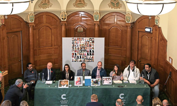 Survivors and family members of people involved in the Grenfell fire.