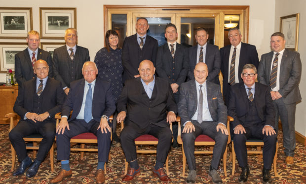 Back Row

Dr Gary Callon (Club Secretary), Mike Caird (Chairman), Anne McKeown (Director), Robert Douglas (Goalkeeping Coach), Robert Sim (Treasurer), Brian Cargill (Director), Ewen West (Vice Chairman), Jonny Booth (Director)

Front Row

Ian Campbell (Assistant Manager), Jimmy Bone (Hall of Fame Inductee), Dick Campbell (Manager), Derek Rylance (Hall of Fame Inductee), John Young (Coach)