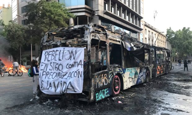 A week of riots have ground life in Santiago, Chile, to a standstill.