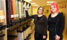 Louise Humpington, left, and Morgan Connelly in the new Grain and Sustain store in Buntisland's High Street.