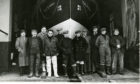 Crew for the Borughty Ferry lifeboat, the "Mona".