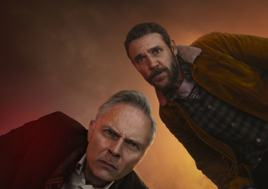 Mark Bonnar and Jamie Sives in Guilt.