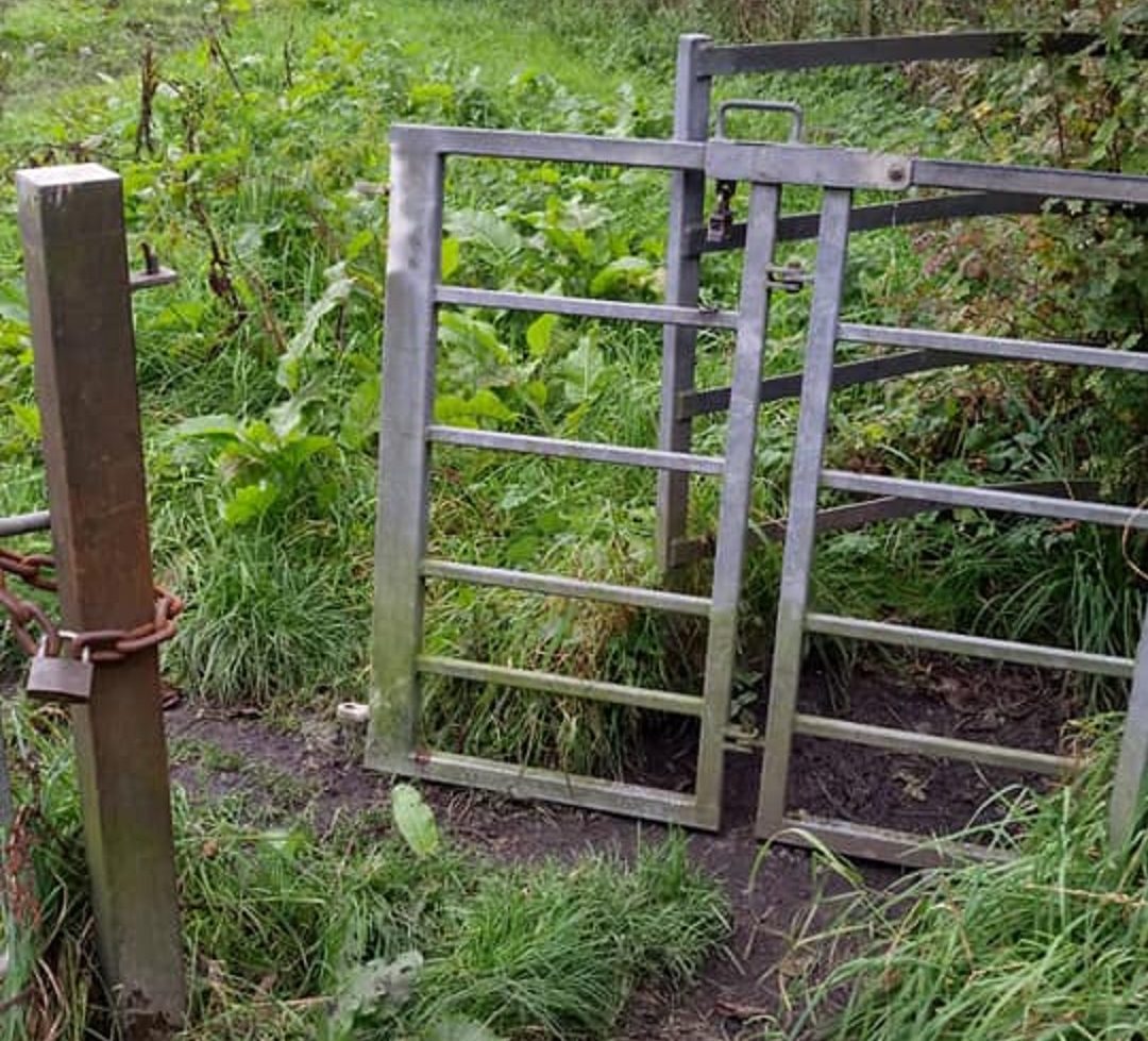 The gate has been completely hauled off in the latest incident.