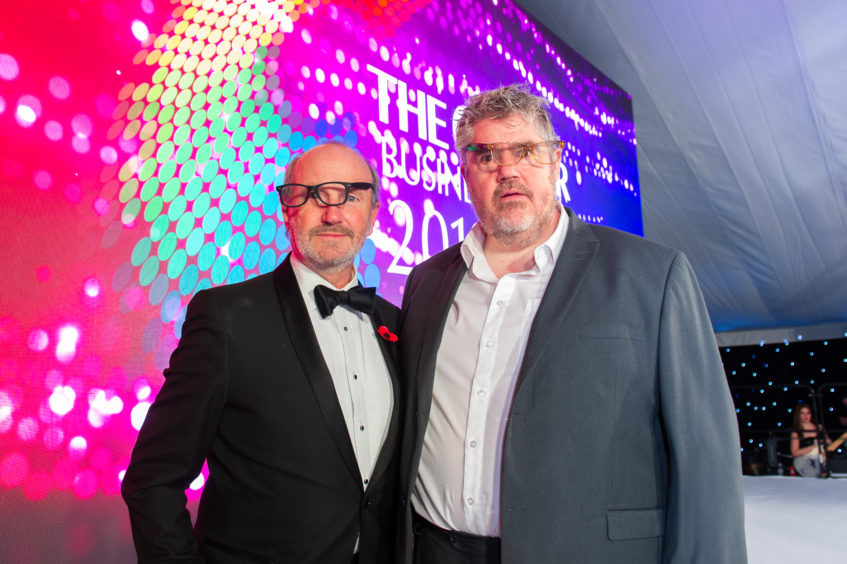 MC Fred MacAulay and the host for the evening Phill Jupitus.