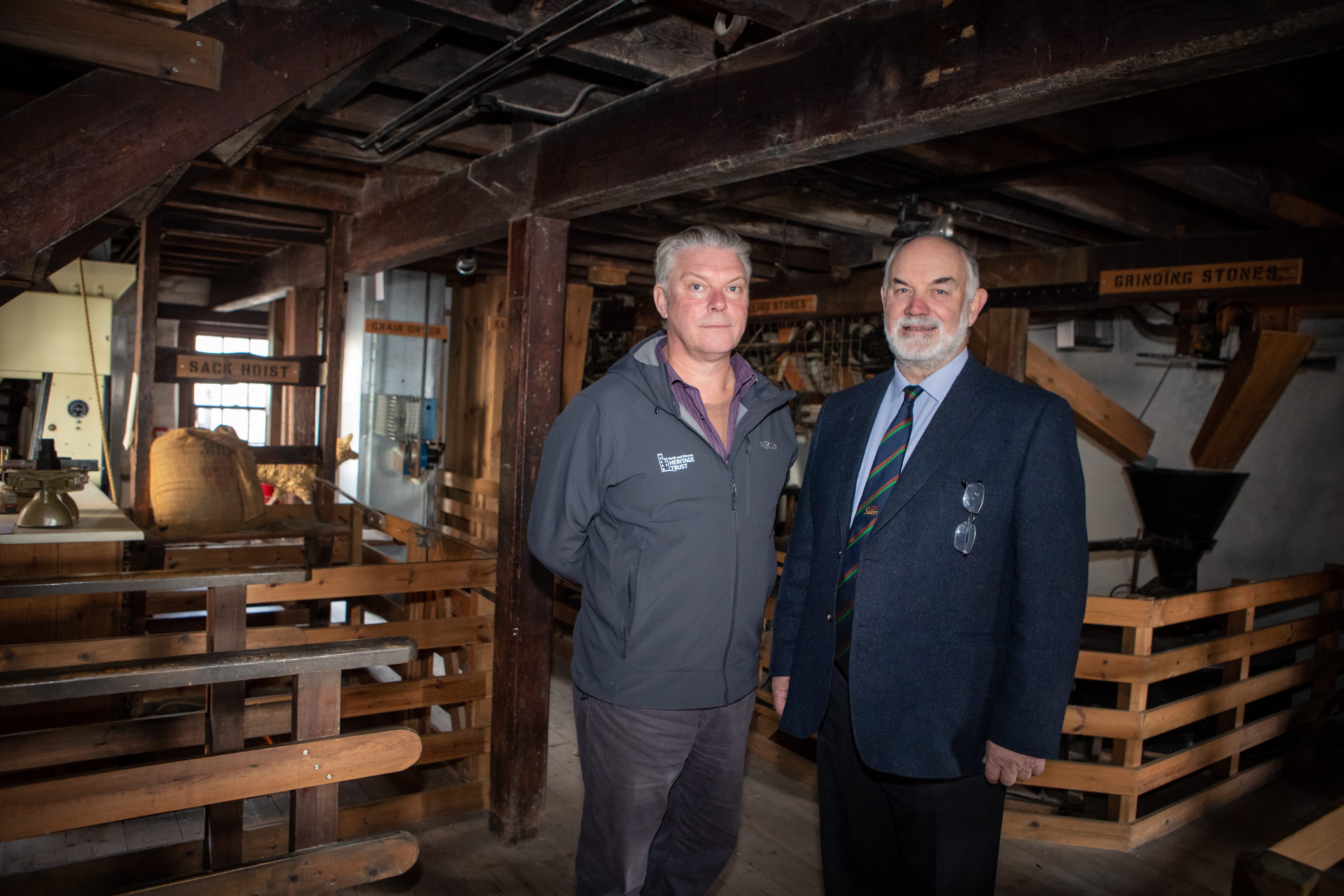 Trust Director David Strachan and Cllr Murray Lyle on the site. Picture: Kenny Smith.