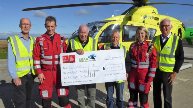 From left: Alan Cairns, Rich Garside, David Russell,  Ian Findlay, Wendy Jubb  and Sandy Ogilvie.