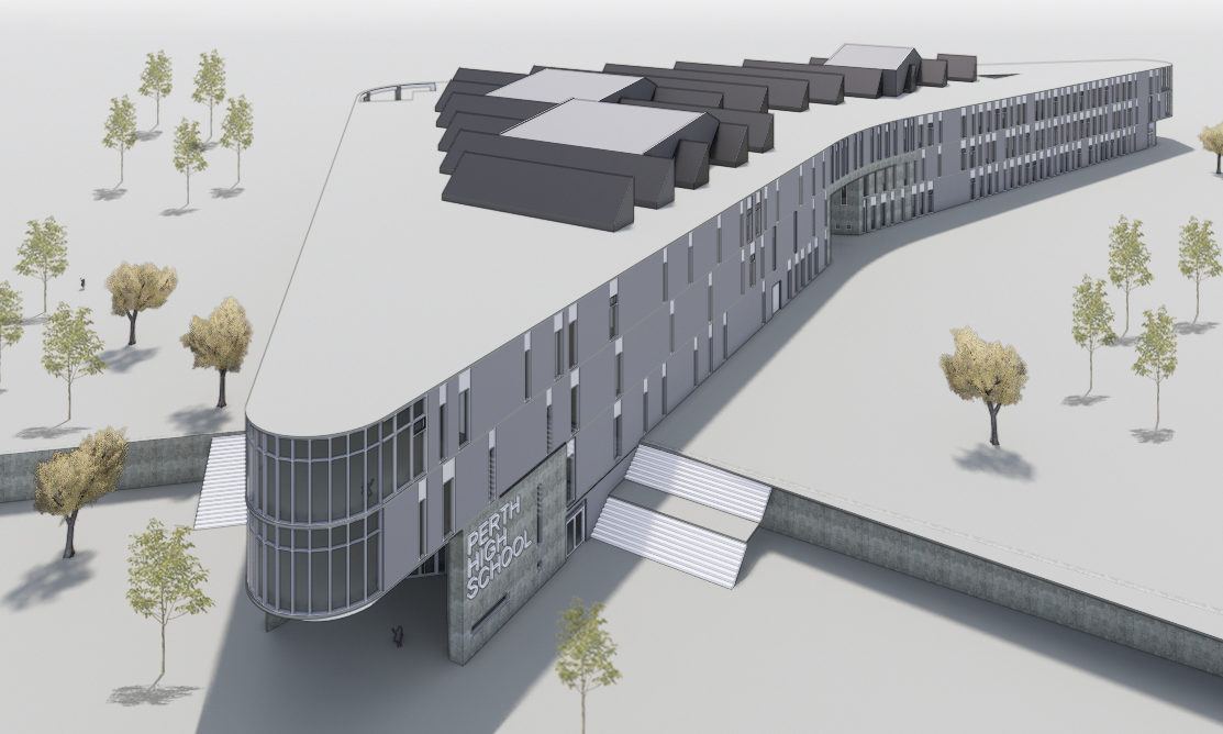 Architects' impression shows how Perth High School replacement could look