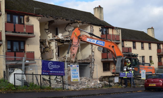 Demolition work gets under way at Newhouse Road, Perth
