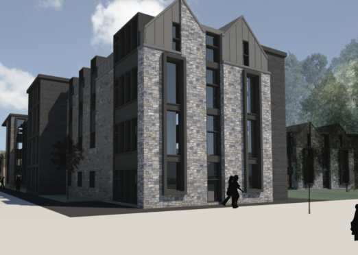 Proposed new student accommodation at East Sands, St Andrews.