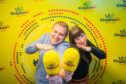 Picture shows station controller Dave Connor and breakfast presenter Vanessa Motion doing the 'dab'.