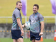 Finn Russell (left) with Greig Laidlaw will team up for Scotland again.