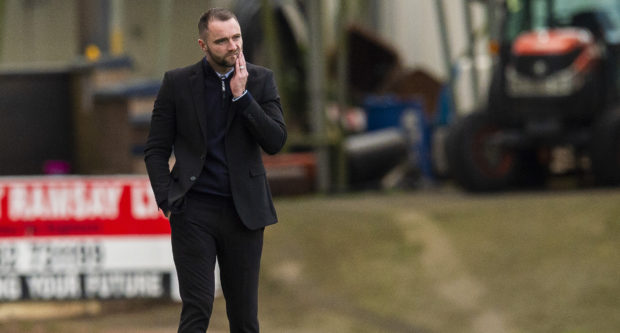 James McPake during the defeat to Partick.