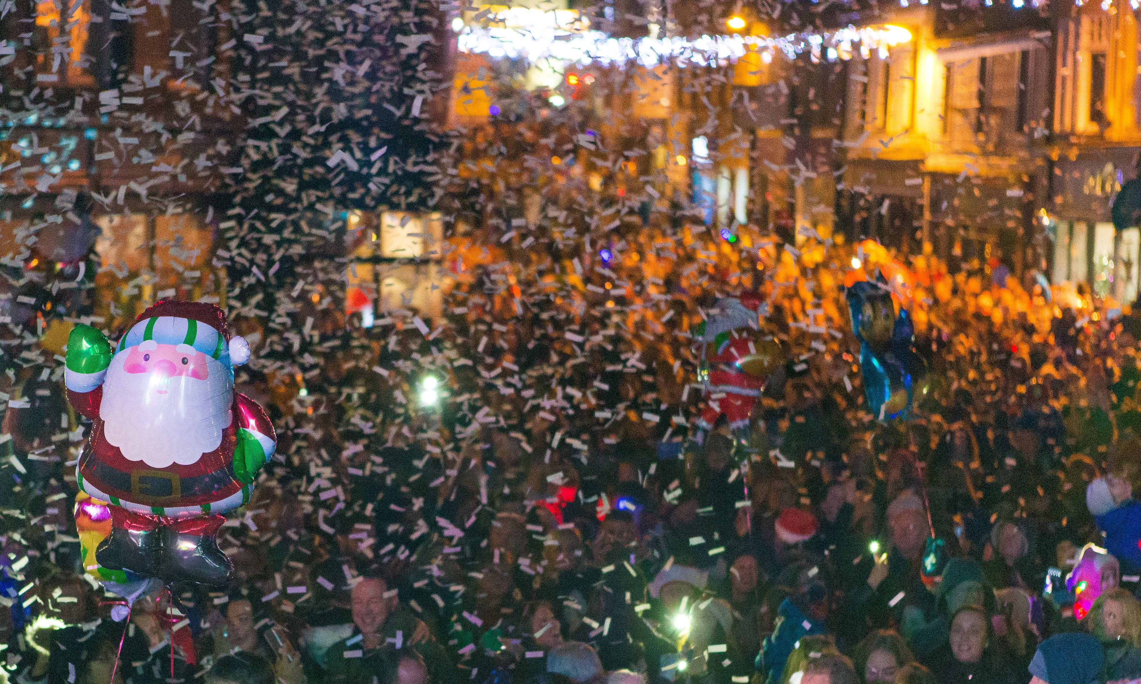 A previous Christmas lights switch-on in Dunfermline