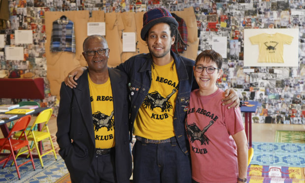 Nicholas with his father Jeffrey and mother Maureen