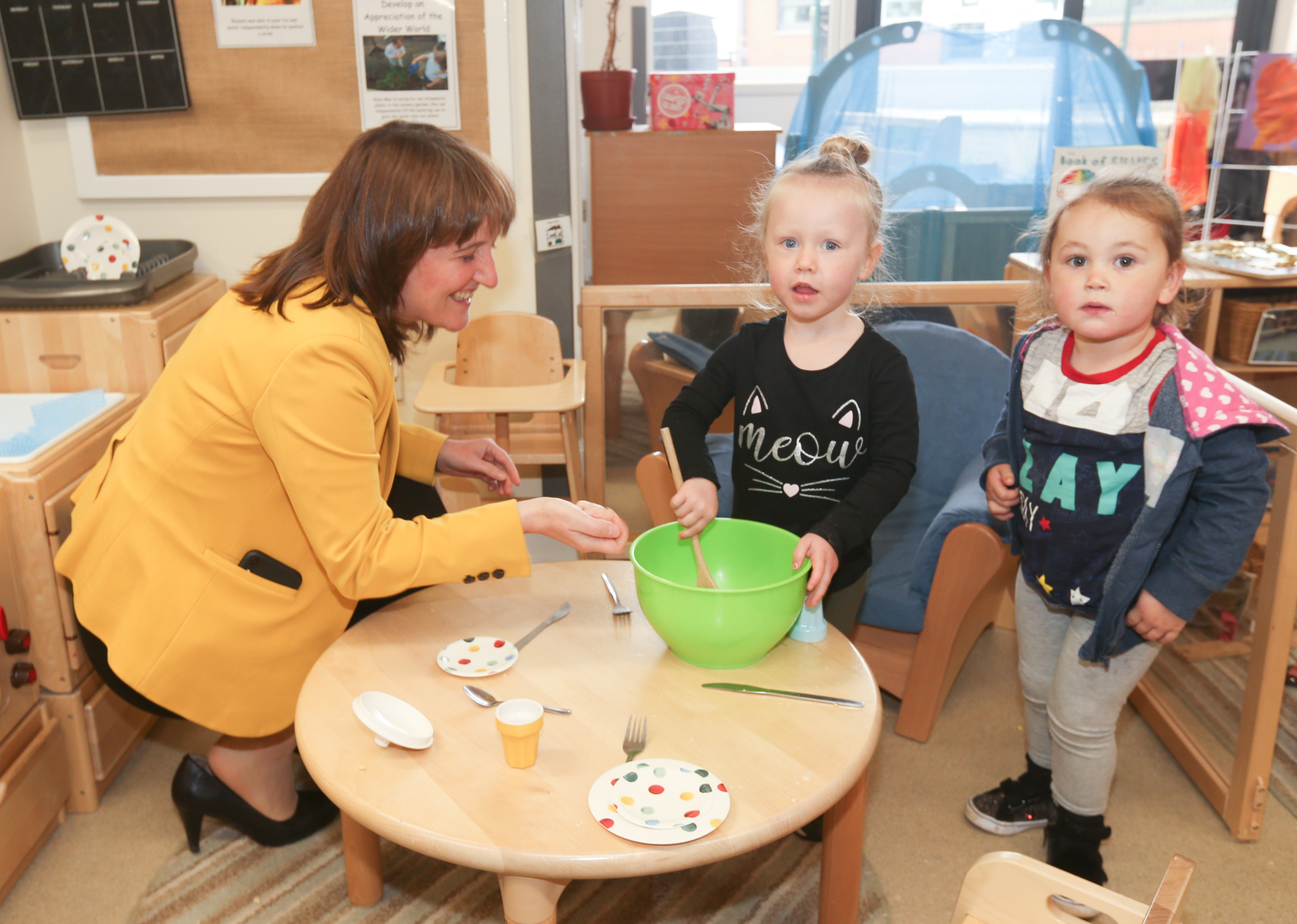 The Treetop Family Nurture Centre in Inverkeithing has been named an early learning and childcare setting of innovation by the Scottish Government, and children's minister Maree Todd paid a visit recently.