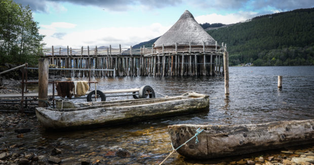 The Scottish Crannog centre at Loch Tay.