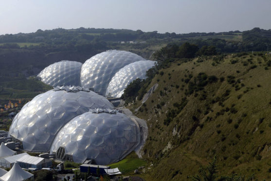 The Eden Project in Cornwall.