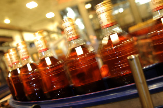 One of the bottling lines at Diageo in Leven.