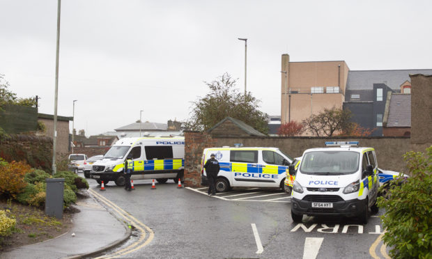 The incident at Marketgate, Arbroath.