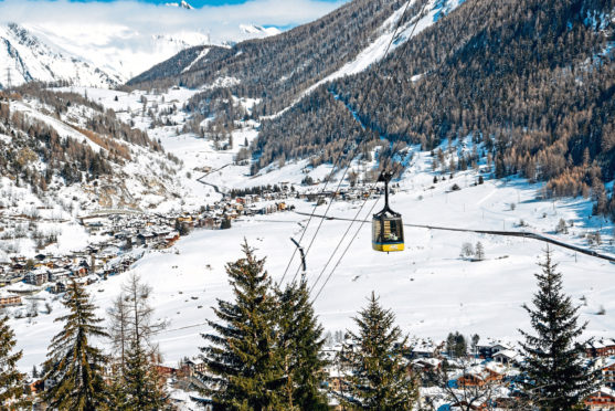 La Thuile, in the Aosta Valley of the Italian Alps.