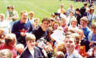 Dundee United Player Duncan Ferguson at a Tannadice open day in 1992.