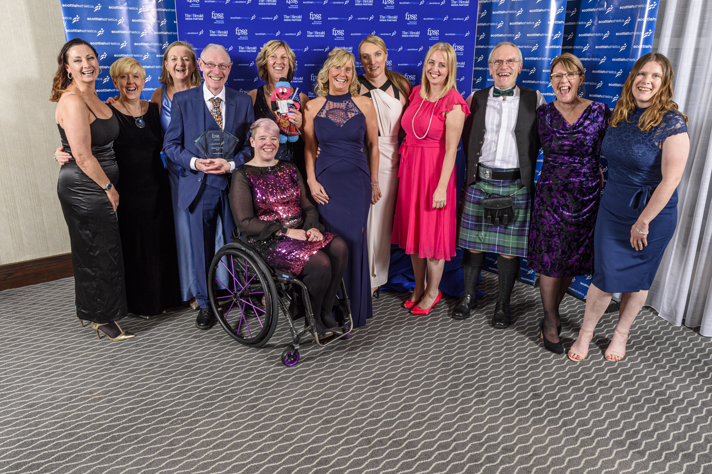 The Anster Allsorts pictured alongside some of the other winners.