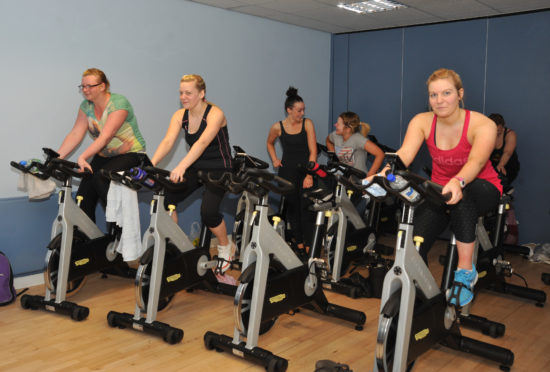 Gym users at Cowdenbeath Leisure Centre. Image: George McLuskie / DC Thomson