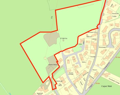 The planned development site in Cupar Muir.