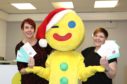Staff members Jacqui Hardie and Kerry Jones launch the campaign with Fife Gingerbread mascot Gingey.