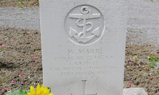 Walter Marr was laid to rest in a cemetery in the Netherlands.