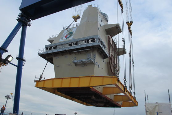 A picture of work starting on the HMS Queen Elizabeth at Rosyth a number of years ago - but could more work be on the way?