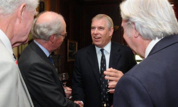 Prince Andrew during a visit to the Royal Perth Golfing Society in 2013