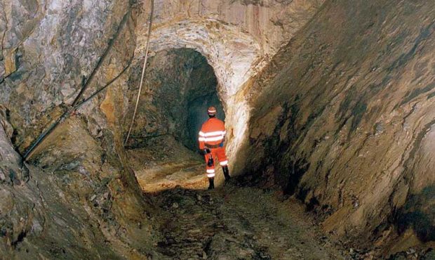 Inside Duntanlich mine.